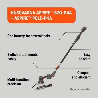 Husqvarna Aspire™ S20-P4A + Aspire™ pole-P4A 5
